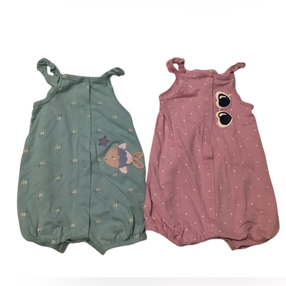 2 Piece Set Carter's 24m Girls Summer Rompers